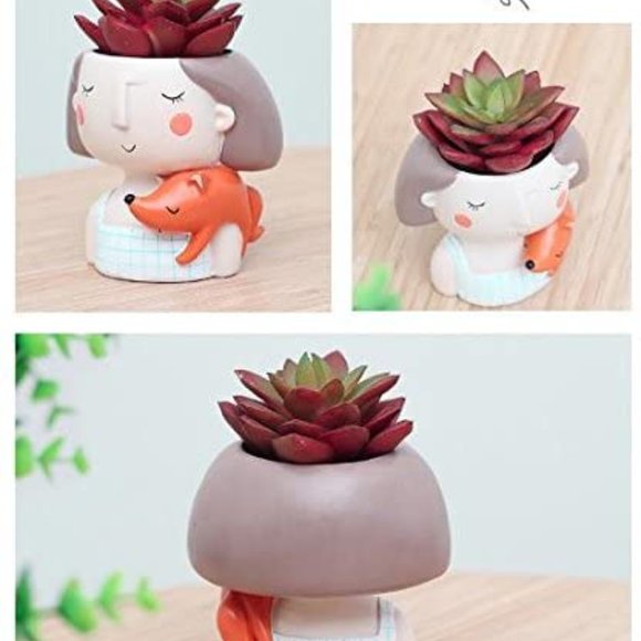 Succulent Pots Planter Set of 4 NIB-Plants Not Included - Picture 3 of 8